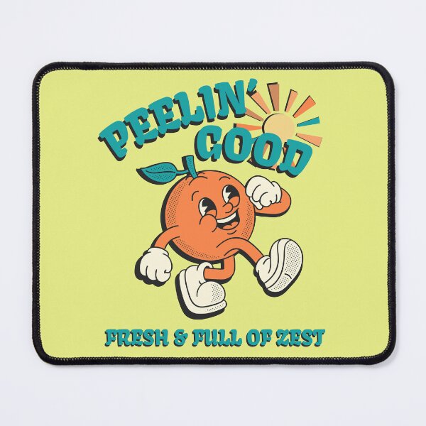 Item preview, Lispe Orange Peelin' Good Retro 70s Mascot designed and sold by Lispe-Designs.