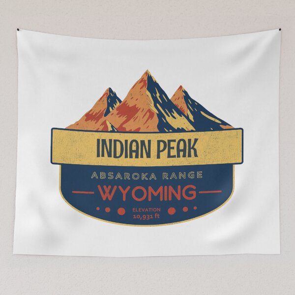 Item preview, Indian Peak, Absaroka Range, Wyoming, Mountain Design designed and sold by Wanderful-roads.