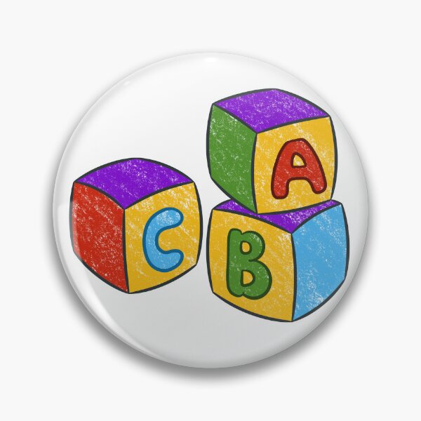 Item preview, Chalk blocks with ABC letters  designed and sold by RozhmarisArt.