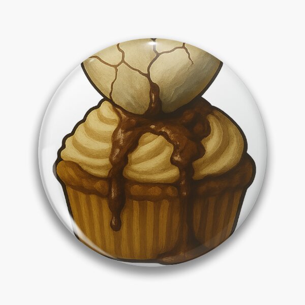Item preview, Cracked Heart Cupcake – Dicky Dates Original Poem Bittersweet Survival Art designed and sold by DickyDates.