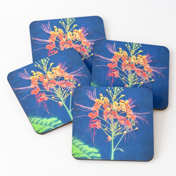 Item preview, Red and Orange Caesalpinia Blossoms X103 designed and sold by RichFrancoCars.