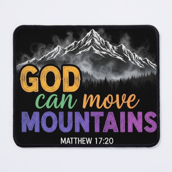 Item preview, God can move mountains designed and sold by God's Kingdom Clothing and Gifts.
