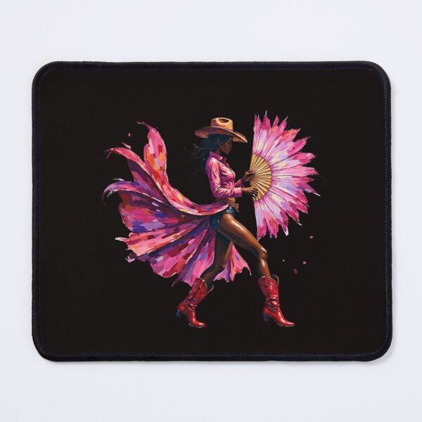 Item preview, Fierce Fan-Wielding Cowgirl – Bold Western Beauty in Pink designed and sold by WHDProduction45.