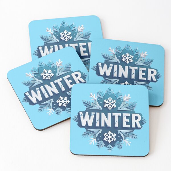 Item preview, Stylized Winter Logo with Snowflakes designed and sold by Rue Market.