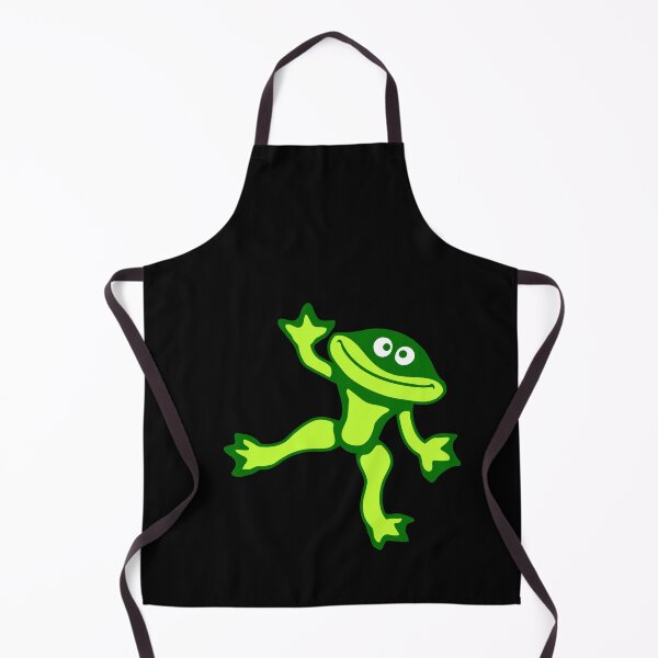 Item preview, Frog Waving Hands Greeting Dancing Cute Happy Smile designed and sold by shirt-o-mat.