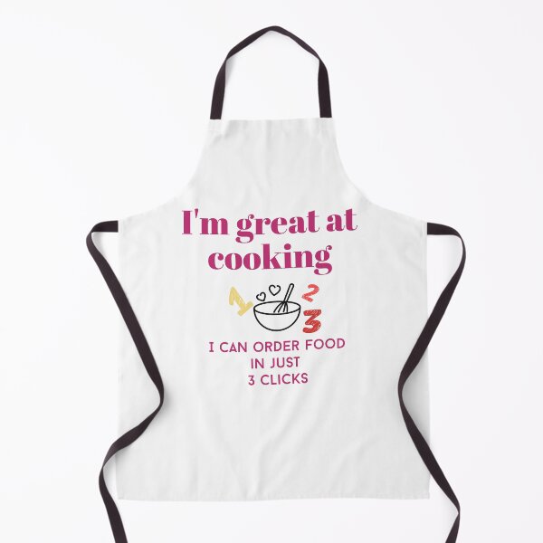 Item preview, Funny Cooking Shirt – I’m Great at Cooking, I Can Order Food in 3 Clicks – Takeout Humor Tee , kitchen humor, food joke shirt, designed and sold by BrewtifulMugs.