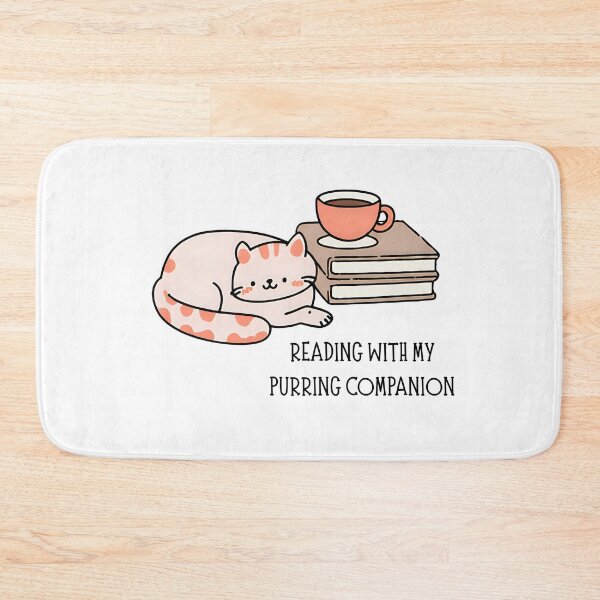 Item preview, Reading With My Purring Companion – Cat, Books & Coffee Vibes designed and sold by OpenHeartAF.