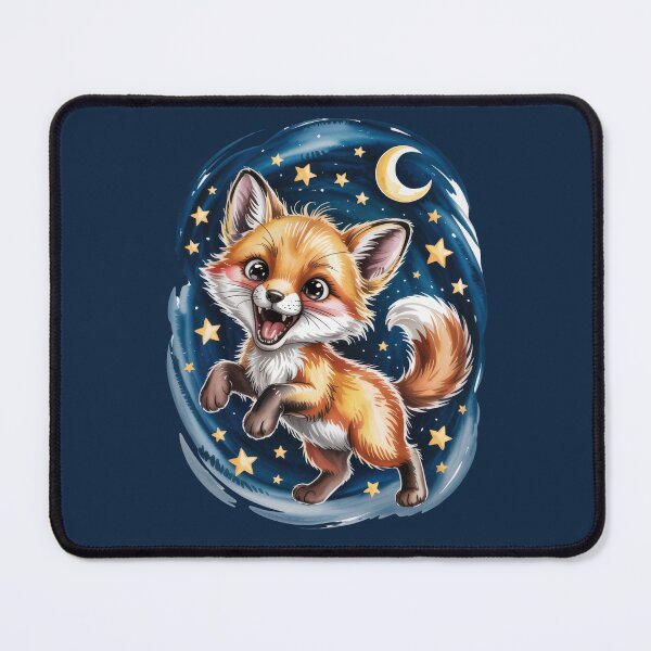 Item preview, Joyful Baby Fox Under Starry Night Sky designed and sold by bAIryBarn.