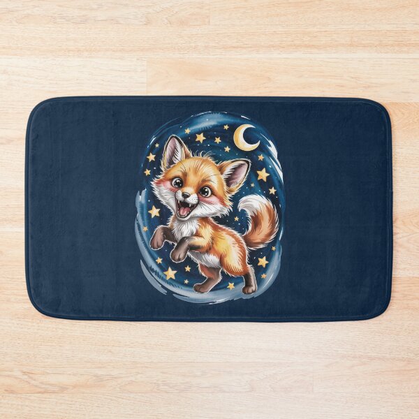 Item preview, Joyful Baby Fox Under Starry Night Sky designed and sold by bAIryBarn.