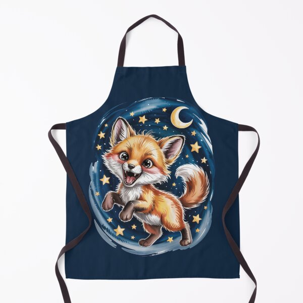 Item preview, Joyful Baby Fox Under Starry Night Sky designed and sold by bAIryBarn.
