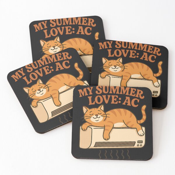 Item preview, Cool Cat – Sprawled on the Air Conditioner designed and sold by Vortex shop.