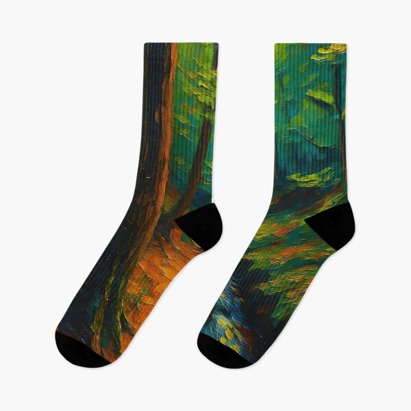 Item preview, Winding Forest Path Along a Gentle Stream designed and sold by kenai-artworks.