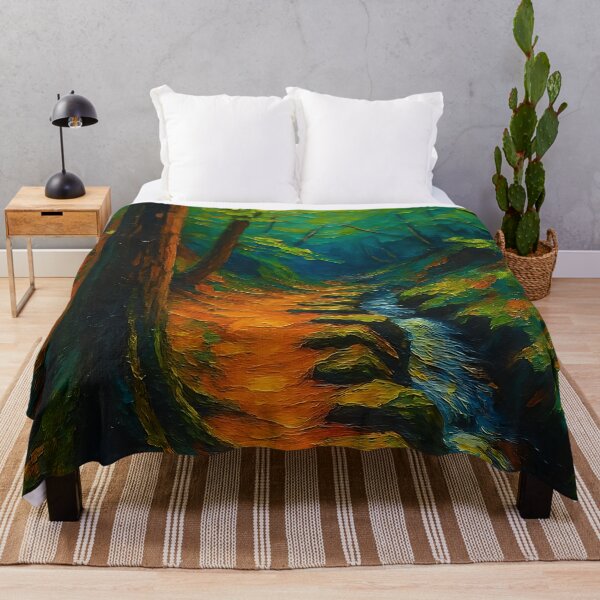 Item preview, Winding Forest Path Along a Gentle Stream designed and sold by kenai-artworks.