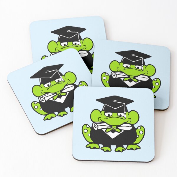 Item preview, Frog College Degree School Certificate Proud Student designed and sold by shirt-o-mat.