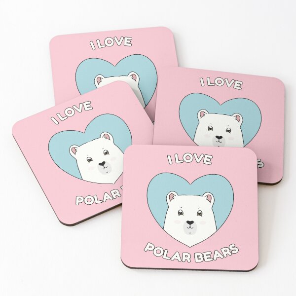 Item preview, I LOVE POLAR BEARS designed and sold by HugSomeNettles.