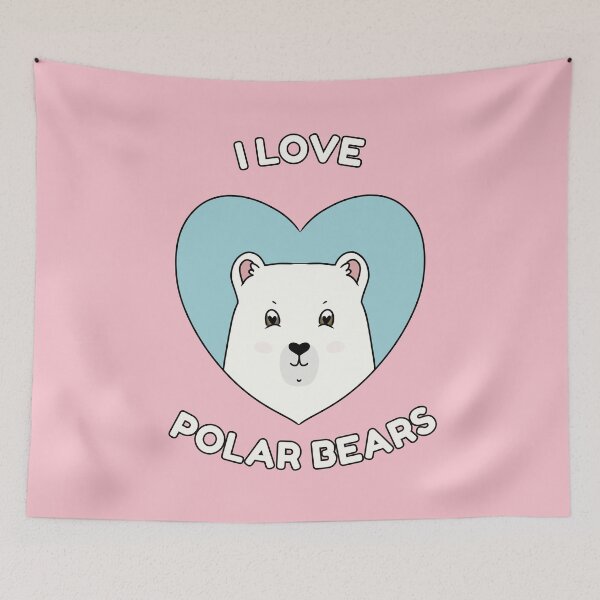 Item preview, I LOVE POLAR BEARS designed and sold by HugSomeNettles.