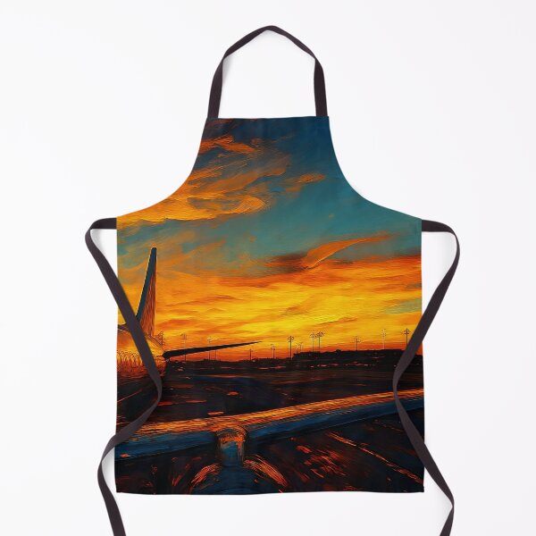 Item preview, Sunset Airplane Scene with Radiant Sky Drama designed and sold by kenai-artworks.