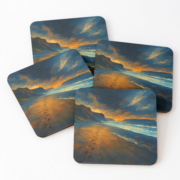 Item preview, Stormy Coastal Scene with Dramatic Ocean Energy designed and sold by kenai-artworks.