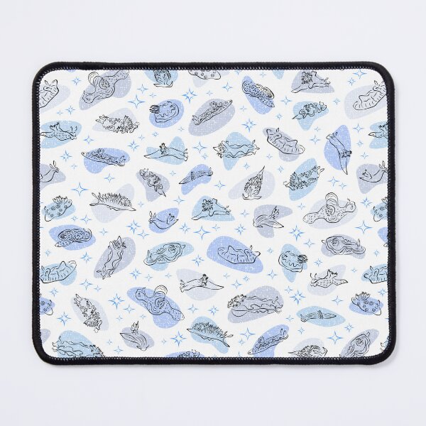 Item preview, Midcentury Modern Nudibranchs - Blue designed and sold by Squilla Design Studio.