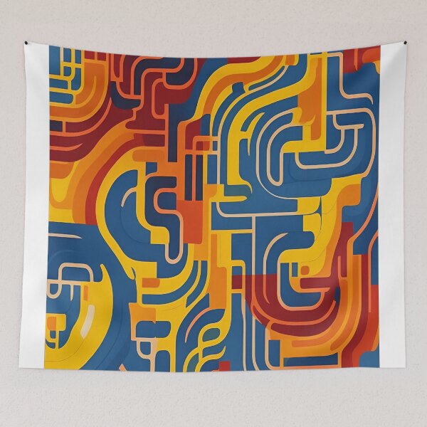 Item preview, Colorful geometric pattern designed and sold by saly55887.