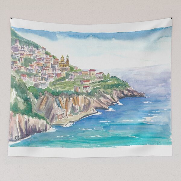 Item preview, Blue Serenity in Praiano: Amalfi Coast Dreams designed and sold by artshop77.