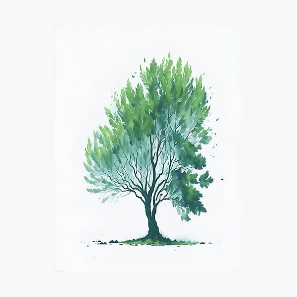 Item preview, beautiful tree with white background designed and sold by saly55887.