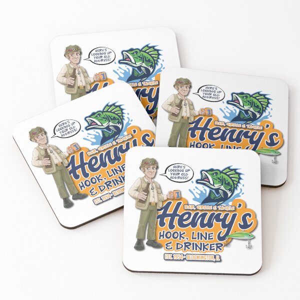Item preview, Henry Blake's Hook, Line and Drinker designed and sold by PresentTees.