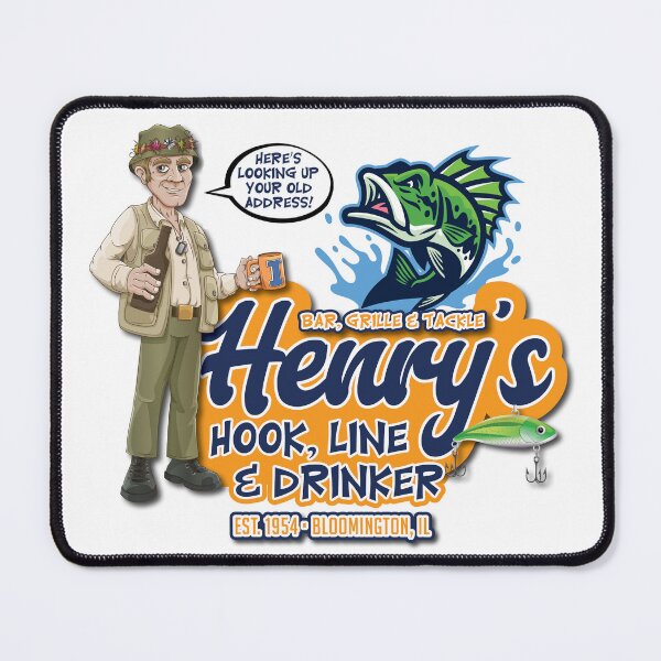 Item preview, Henry Blake's Hook, Line and Drinker designed and sold by PresentTees.