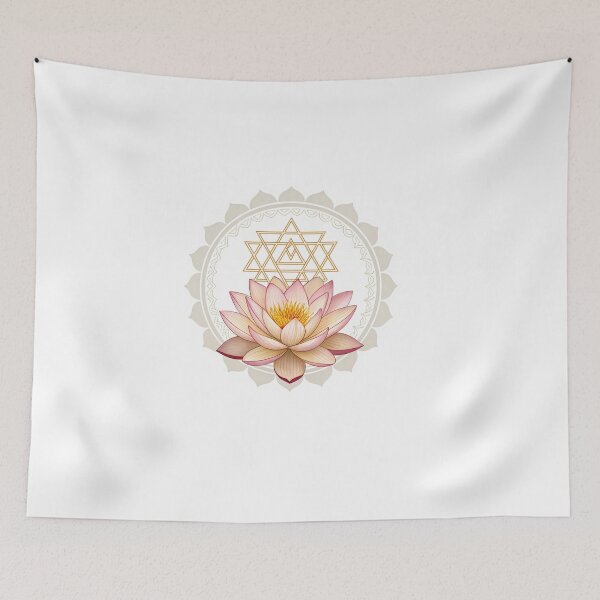 Item preview, Lotus flower rising Shri Yantra designed and sold by Lucky 777.