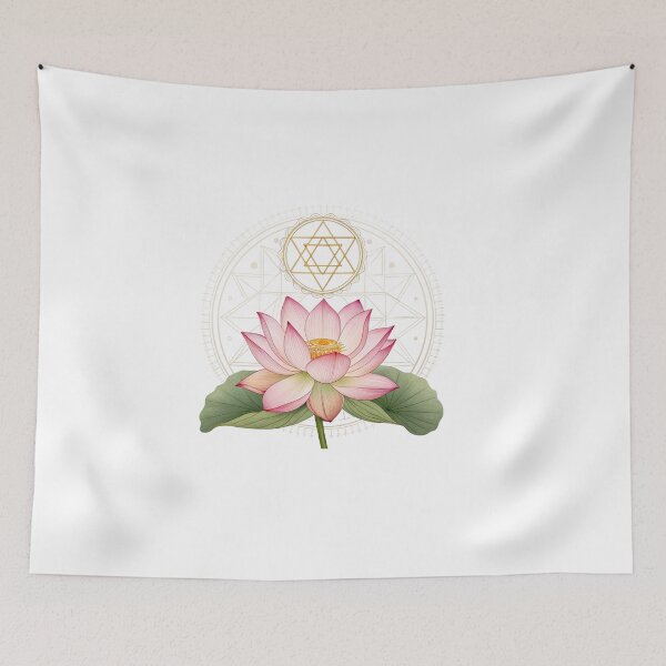 Item preview, Lotus flower rising Shri Yantra designed and sold by Lucky 777.