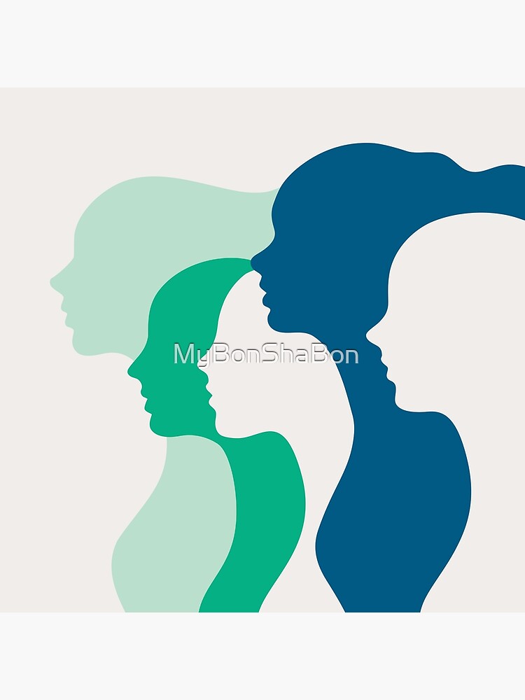 Thumbnail 2 of 2, Tote Bag, Women side by side designed and sold by MyBonShaBon.