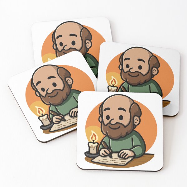 Item preview, “Letters of Faith” – Paul Writing His Epistles designed and sold by Shepherd’s Light Studio.