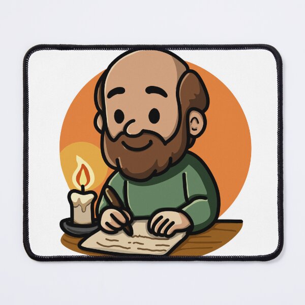 Item preview, “Letters of Faith” – Paul Writing His Epistles designed and sold by Shepherd’s Light Studio.