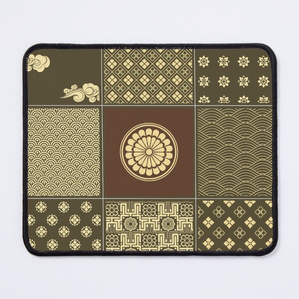 Item preview, Golden Mix Kimono Pattern Patchwork designed and sold by urrin DESIGN.