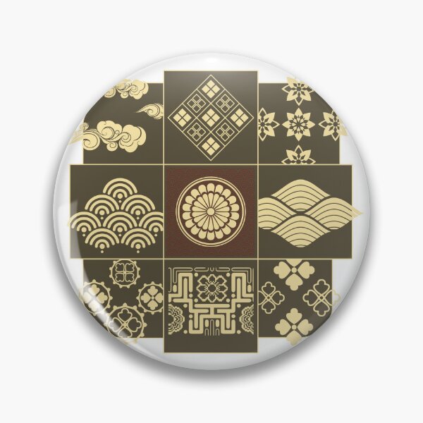 Item preview, Golden Mix Kimono Pattern Patchwork designed and sold by urrin DESIGN.