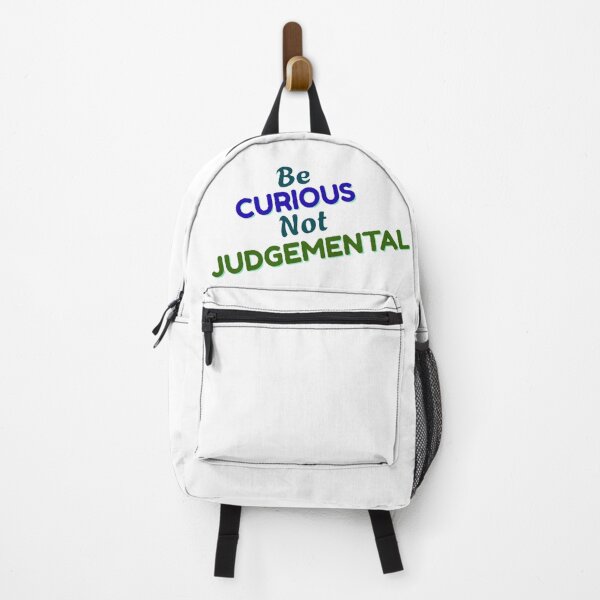 Item preview, Be Curious, Not Judgmental – Minimalist Quote Design designed and sold by Creative-Tribe.