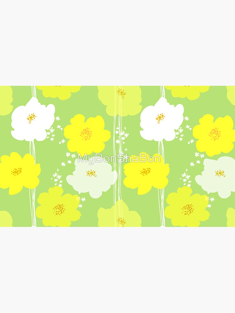Thumbnail 6 of 6, Coffee Mug, Peony flowers: Yellow White designed and sold by MyBonShaBon.