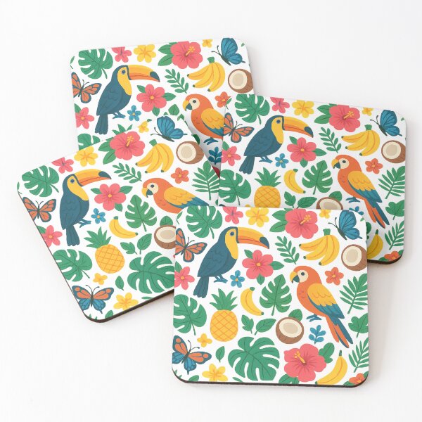 Item preview, Great colorfull tropical pattern designed and sold by QCena.