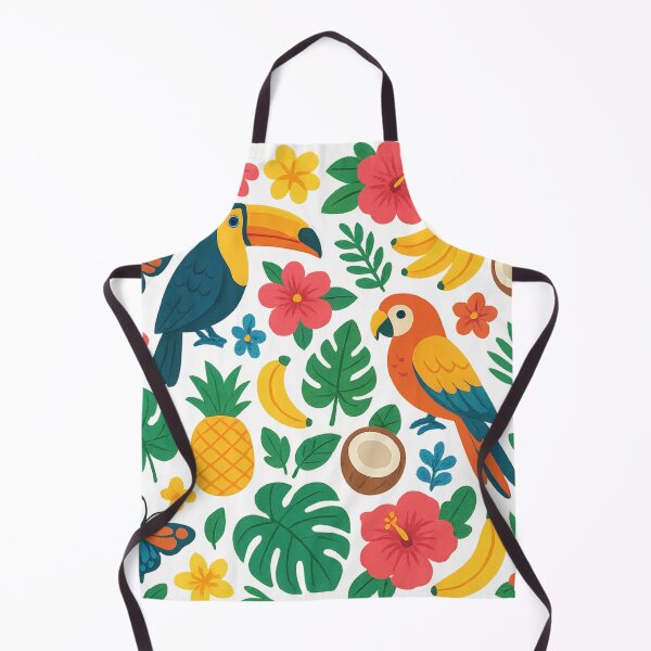 Item preview, Great colorfull tropical pattern designed and sold by QCena.