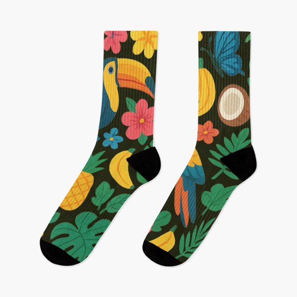 Item preview, Great colorfull tropical pattern designed and sold by QCena.