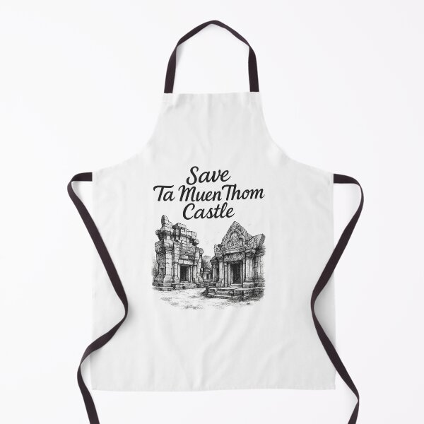 Item preview, Save Ta Muen Thom Castle – Khmer Heritage Line Art designed and sold by Tlion.