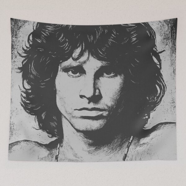 Item preview, The Lizard King Black And White Art | Jim Morrison | The Doors | The American Poet designed and sold by TheAmericanPoet.