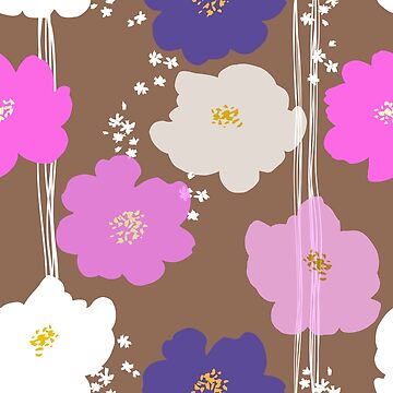 Artwork thumbnail, Peony flowers: Pink Purple by MyBonShaBon