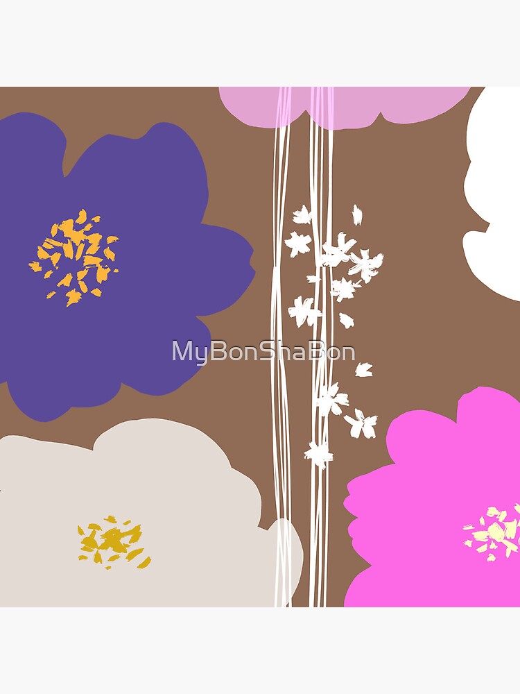 Thumbnail 2 of 2, Tote Bag, Peony flowers: Pink Purple designed and sold by MyBonShaBon.