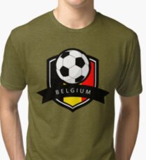 Soccer flag Belgium Tri-blend T-Shirt