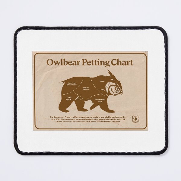 Item preview, Can I pet that Owlbear? designed and sold by DM-Setti-LLC.