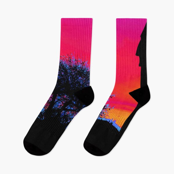 Item preview, Surrealistic color edit of twilight in the suburbs designed and sold by Dryft7.