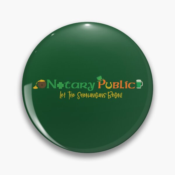 Item preview, Notary Public St. Patrick’s Day Design – Let the Shenanigans Begin! designed and sold by NotaryLife.