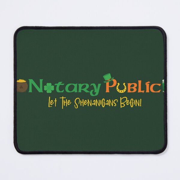 Item preview, Notary Public St. Patrick’s Day Design – Let the Shenanigans Begin! designed and sold by NotaryLife.