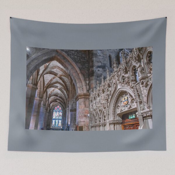 Item preview, UK. Scotland. Edinburgh. Royal Mile. St Giles' Cathedral. Gothic Wall. designed and sold by vadim19.